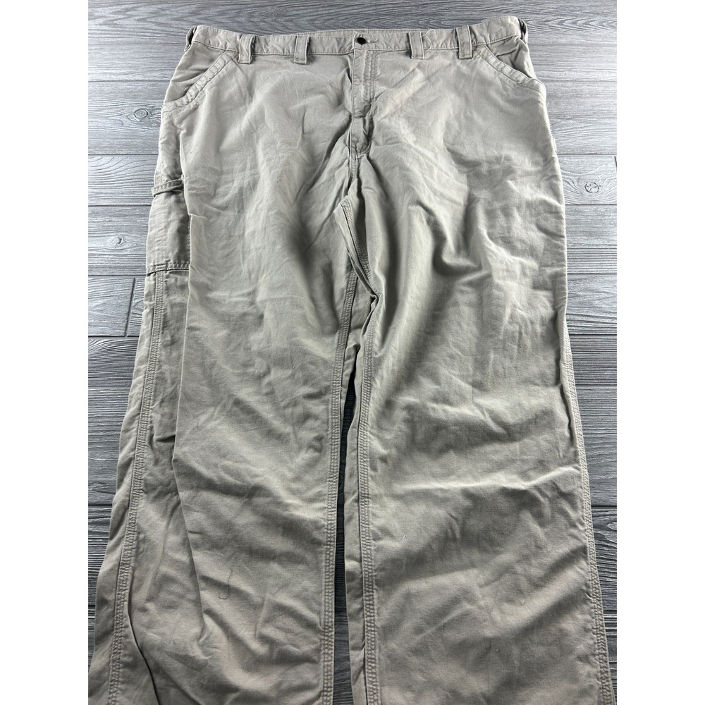 Carhartt Loose Original Fit Pants Mens 48x32 Tan B151 Workwear Carpenter